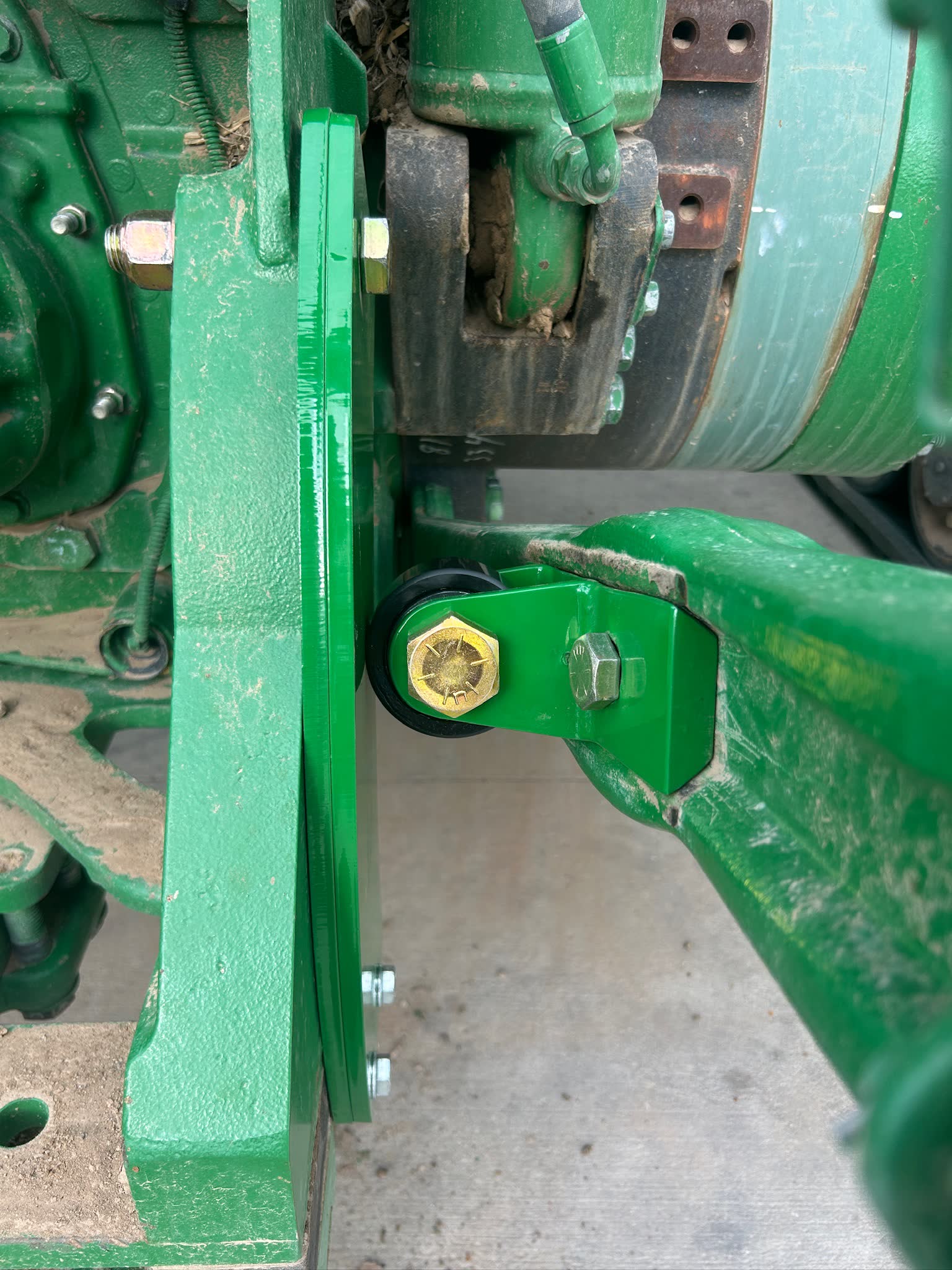 RollerGlide on tractor arm side view