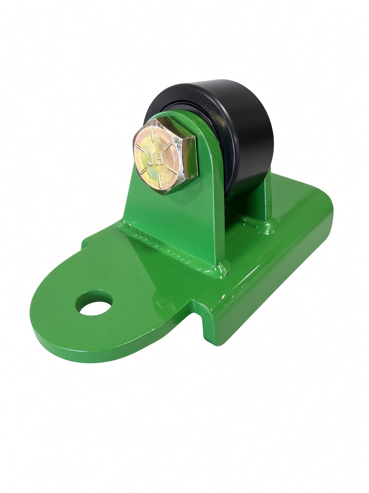 RollerGlide Six bracket — powder-coated, cam follower bearing, John Deere 6R/6M